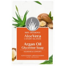 Aloe Excellence - Aloe Vera Glycerine Soap with Argan Oil Seife 100g hergestellt auf Gran Canaria - LAGERWARE