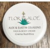 Flor de Aloe - Aloe & Elastin Colageno Face & Body Cream Nutritive Creme für Gesicht & Körper 50ml Dose hergestellt auf Gran Canaria - LAGERWARE