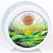 Sublime Canarias - Aloe Vera Manos y Cuerpo Hand- & Körpercreme 200ml Dose hergestellt auf Gran Canaria - LAGERWARE