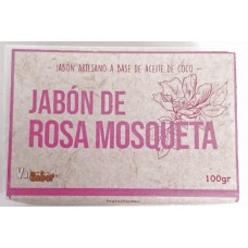 Valsabor - Jabon de Rosa Mosqueta Handseife Hagebutten-Aroma 100g hergestellt auf Gran Canaria - LAGERWARE