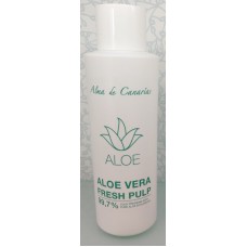 Alma de Canarias - Zumo de Aloe Vera Fresh Pulp 99,7% 1000ml Flasche hergestellt auf Lanzarote - LAGERWARE